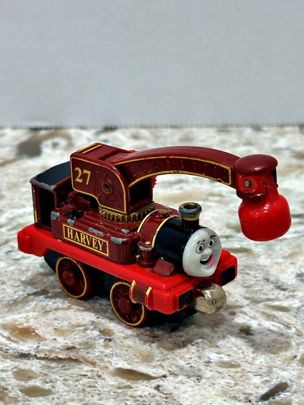 Thomas & Friends Harvey Crane Engine #27 Die Cast Take Along 2003 Learning Curve